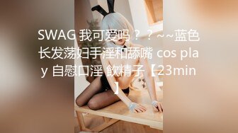 SWAG 我可爱吗？？~~蓝色长发荡妇手淫和舔嘴 cos play 自慰口淫 飲精子【23min】