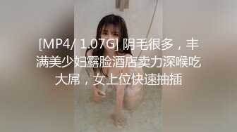 [MP4/ 1.07G] 阴毛很多，丰满美少妇露脸酒店卖力深喉吃大屌，女上位快速抽插