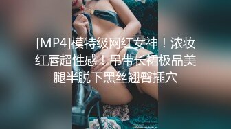 [MP4]模特级网红女神！浓妆红唇超性感！吊带长裙极品美腿半脱下黑丝翘臀插穴