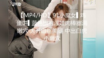 【MP4/HD】91小魔女▌鸡蛋饼▌蓝色旗袍淫娃肉棒塞满嫩穴 大开白丝美腿 中出白虎小嫩穴